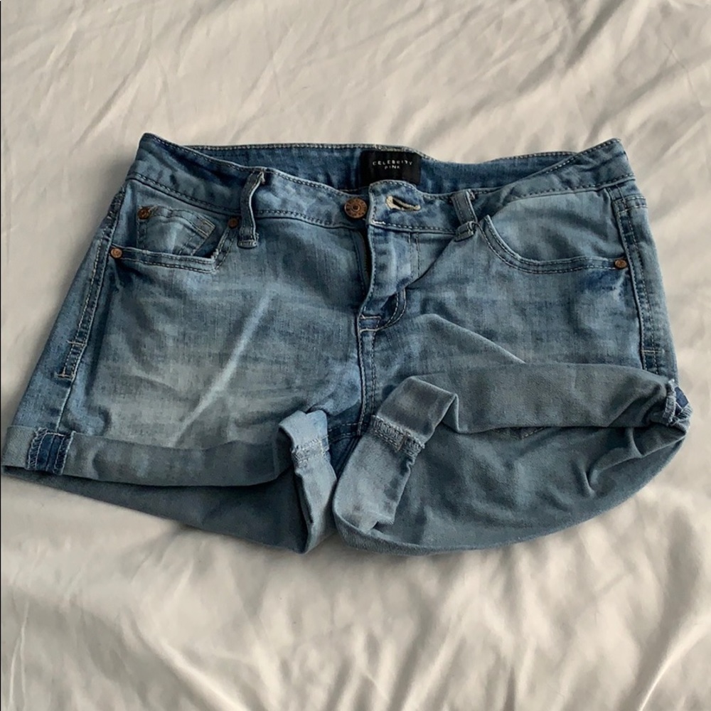 Celebrity Pink Jean Shorts